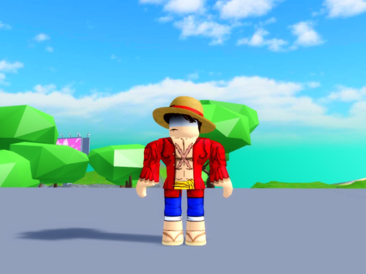 How To Make Luffy Avatar In ROBLOX Account One Piece 