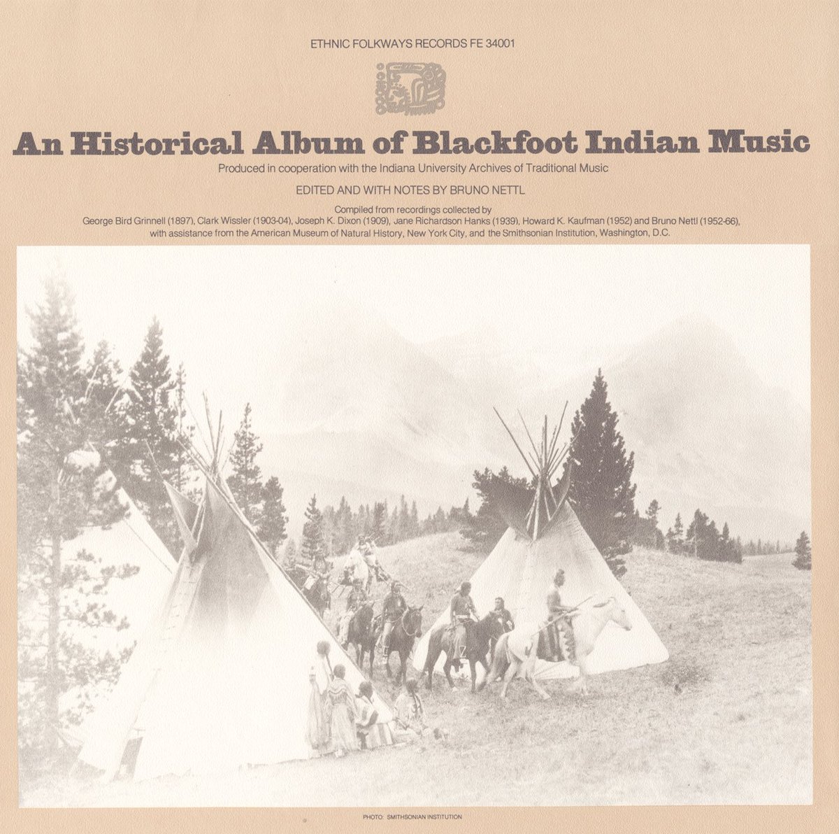 063 VARIOUS ARTISTS An Historical Album of Blackfoot Indian Music (1979) Smithsonian Folkways is never terribly cryptic with their naming conventions. 😂