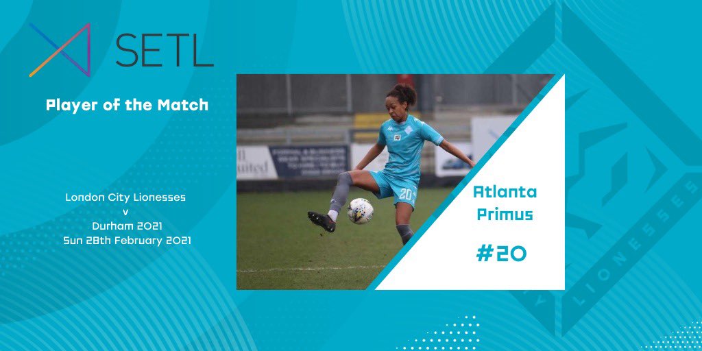 LC_Lionesses's tweet photo. Today’s @setl_io Player of the Match for today’s game against Durham is @atlantaprimus 🦁
Another strong performance. Well done, Atlanta! 💪 #ThePride #SETLPOTM #LCLDUR https://t.co/457GYkV4iI