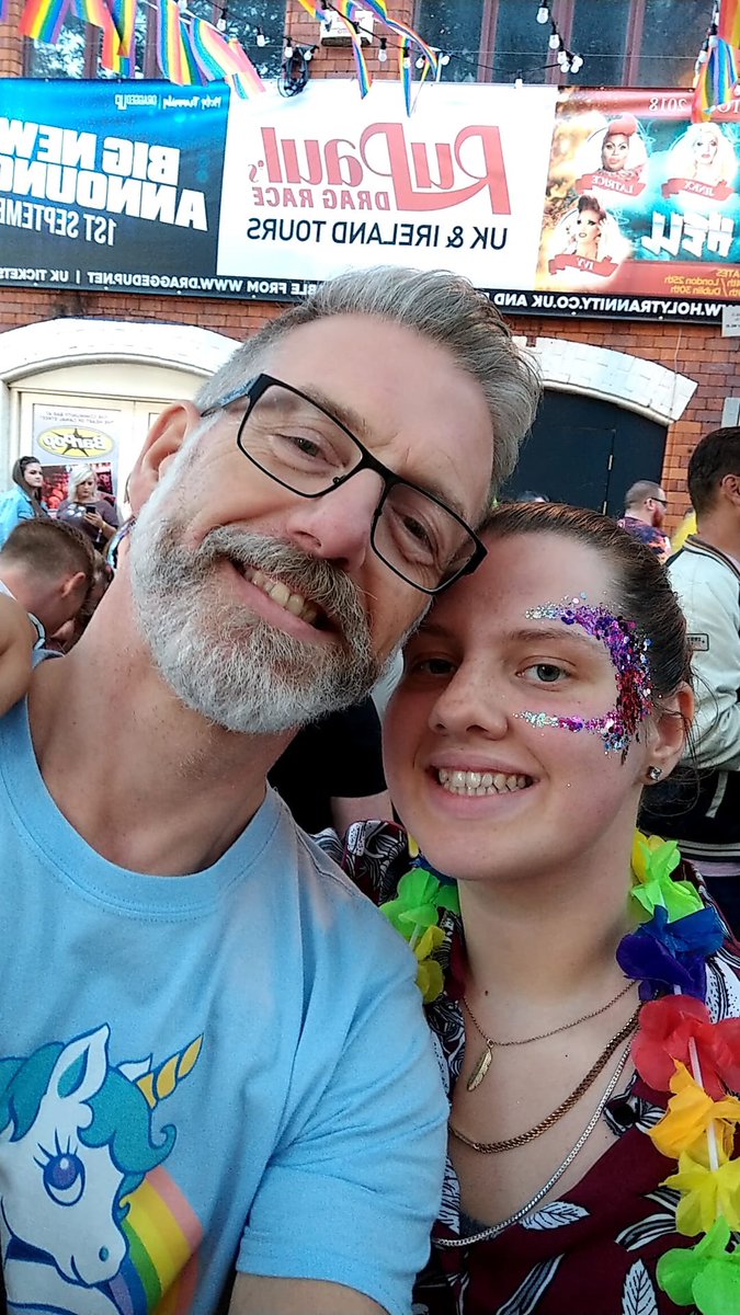 Kramnomis's tweet photo. @ManchesterPride #LoveManchesterPride with my daughter https://t.co/WNDW3gQUnA