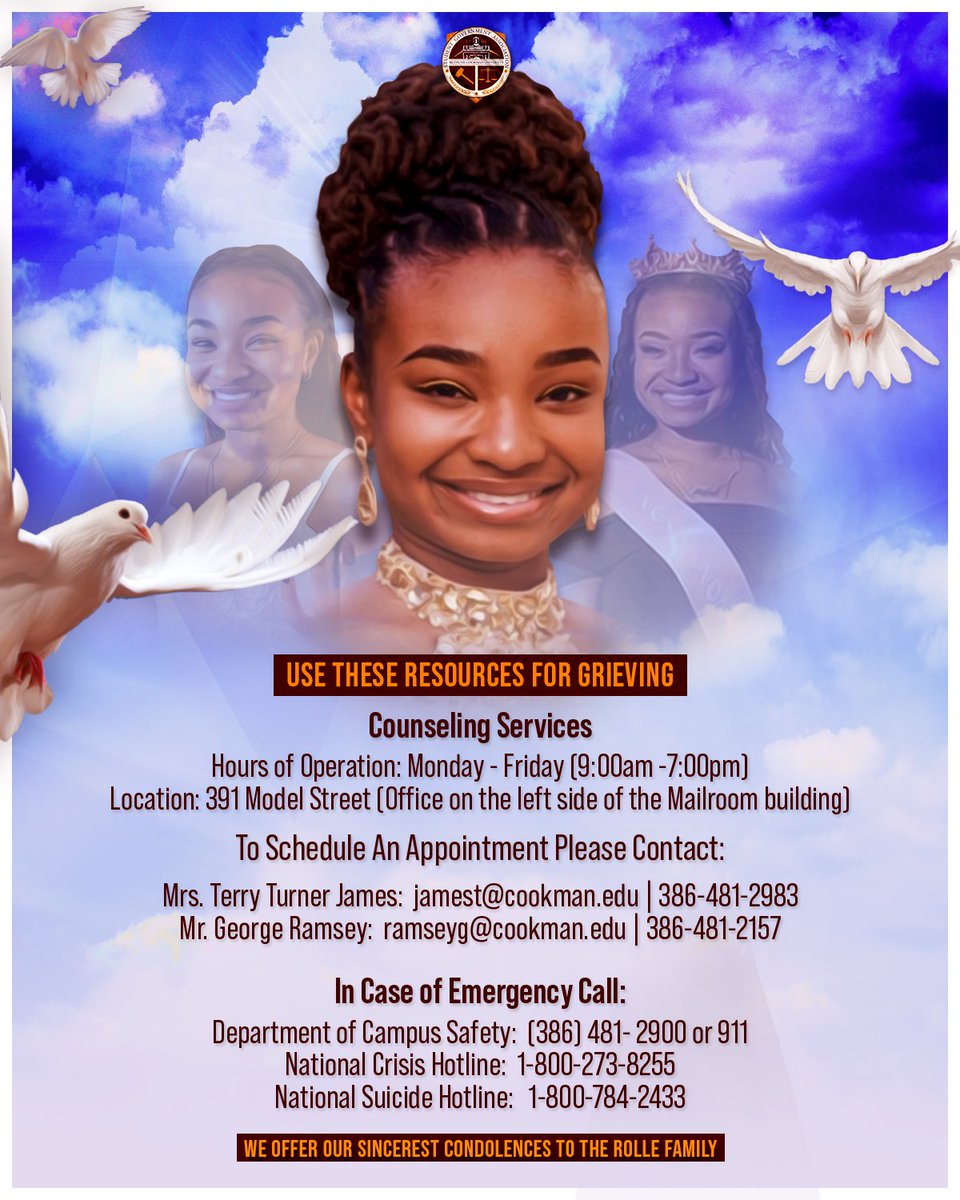 sab_bcu's tweet photo. The Impact Over Power Administration mourns our fellow wildcat, Trinity Rolle. We offer our sincerest condolences to the Rolle family and wish them peace during this process.
•
Hail Wildcats ! 🐯
•
#BCU #BCUSGA #BCUSAB #bcu21 #bcu22 #bcu23 #bcu24 https://t.co/qFOPZLniMt