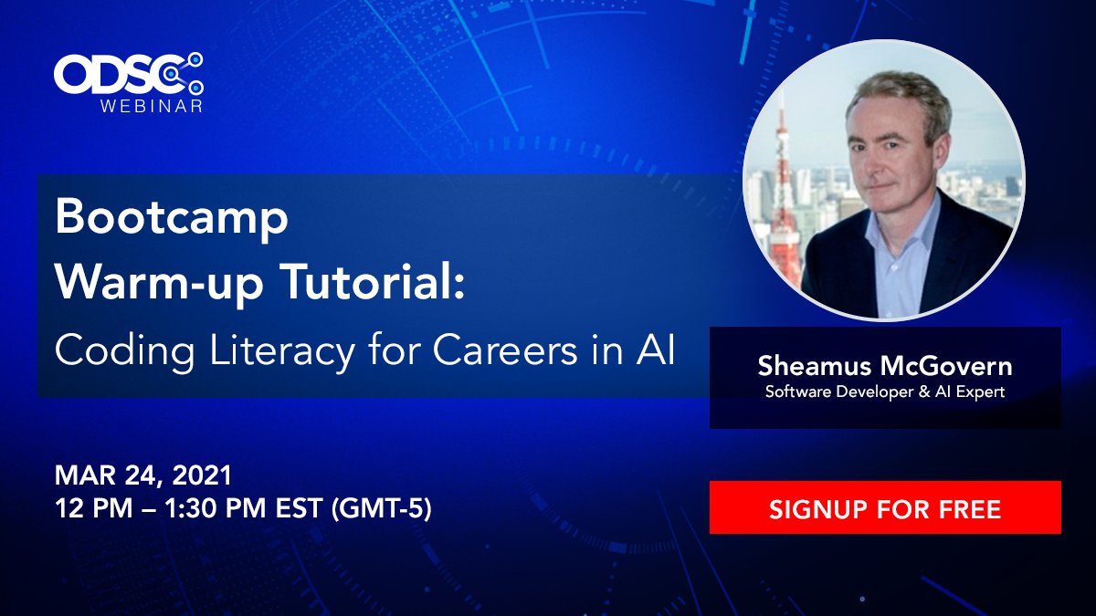 _odsc's tweet photo. Join FREE #ODSCWebinar to learn how to use data to take advantage of trends and deep dive into #CodingLiteracy Glossary to understand the key terminology when communicating with coding experts. Register here: https://t.co/pdm8h8BNPd #AI #DataScience @sheamusmcgov https://t.co/ilfqorpFXl