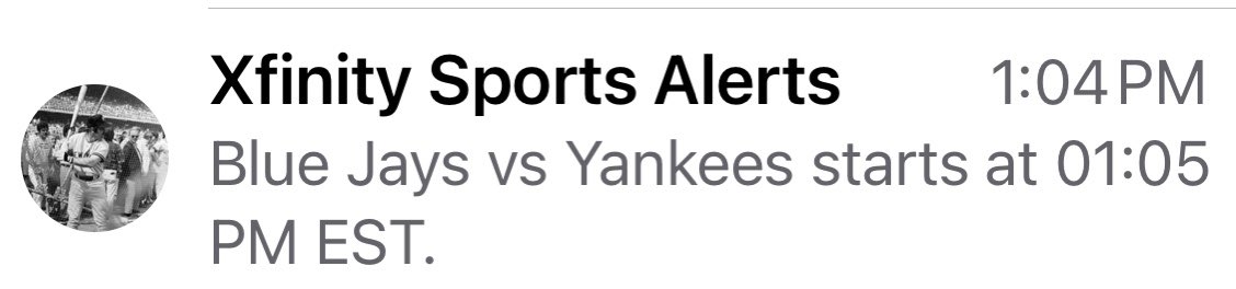 CoachMaz7's tweet photo. So Happy to get this text alert today #SpingTraining ⚾️🌴#Baseballisback ⚾️ #Yankees ⚾️ #YANKSonYES ⚾️📺 https://t.co/N5ynXGqyMU