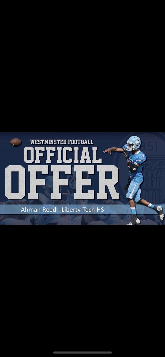 ReedAhman's tweet image. Blessed to receive a offer from WESTMINSTER 🌋@WESTMOFB @BRoseblock #walkbyfaithnotbysight