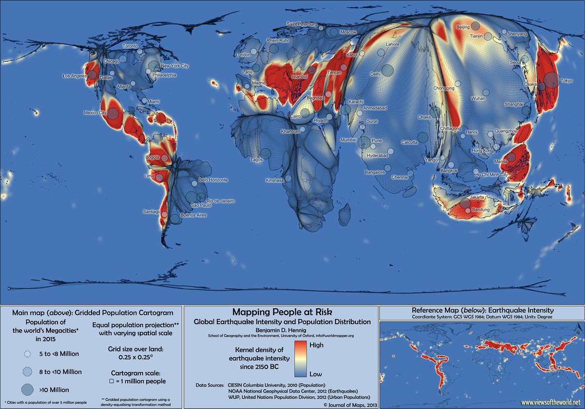 geoviews's tweet image. The earth keeps shaking in Iceland - a good moment to enjoy this #openaccess paper showing some maps seriously deformed by #earthquakes that you can read while waiting for the next seismic event tandfonline.com/doi/full/10.10… #journalofmaps #visualisation #geography #maps