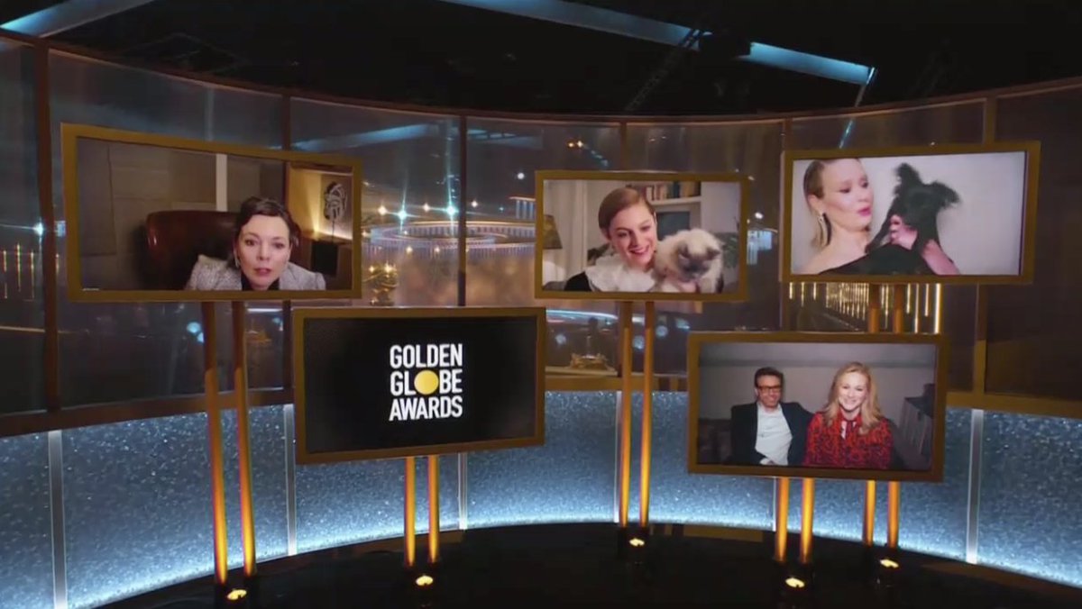 we are all olivia colman leaning forward to see the pets