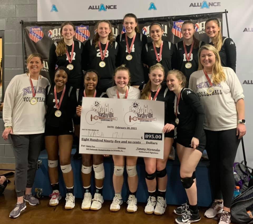 NASAVB's tweet photo. Congratulations to our NASA 171 team for winning 17 Open at the AAU Super Regionals in Nashville #nasadifference https://t.co/QiIDEGydFF