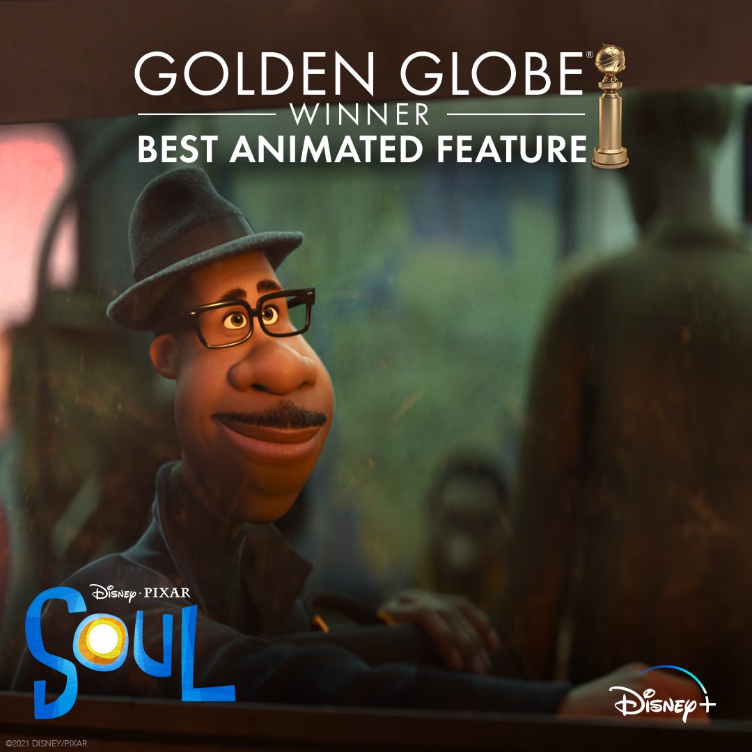 PixarSoul's tweet image. Congratulations to the cast and crew of #PixarSoul for their #GoldenGlobes win for Best Animated Feature!