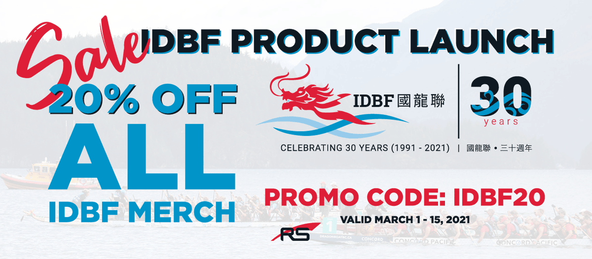 Coming soon... IDBF30 Anniversary merch <a href="/RegattaSport1/">RegattaSport</a>
. #idbf30 #dragonboat