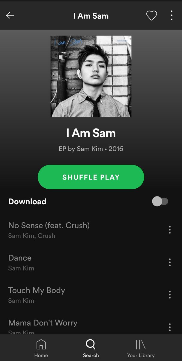 samtiful's tweet photo. Unfortunately, Sam Kim's EP I Am Sam has been removed from Spotify 😭😭😭

We need to use other platforms to stream his songs. https://t.co/1GFloCtyVT