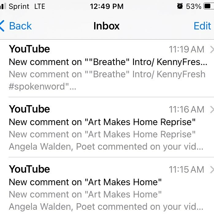 KennyFresh1025's tweet photo. Got a new subscriber and three new comments on my YouTube page!! We building something, slowly but surely!#refresherpoint https://t.co/sGoKFwE9fv https://t.co/lT5ghCsmqS