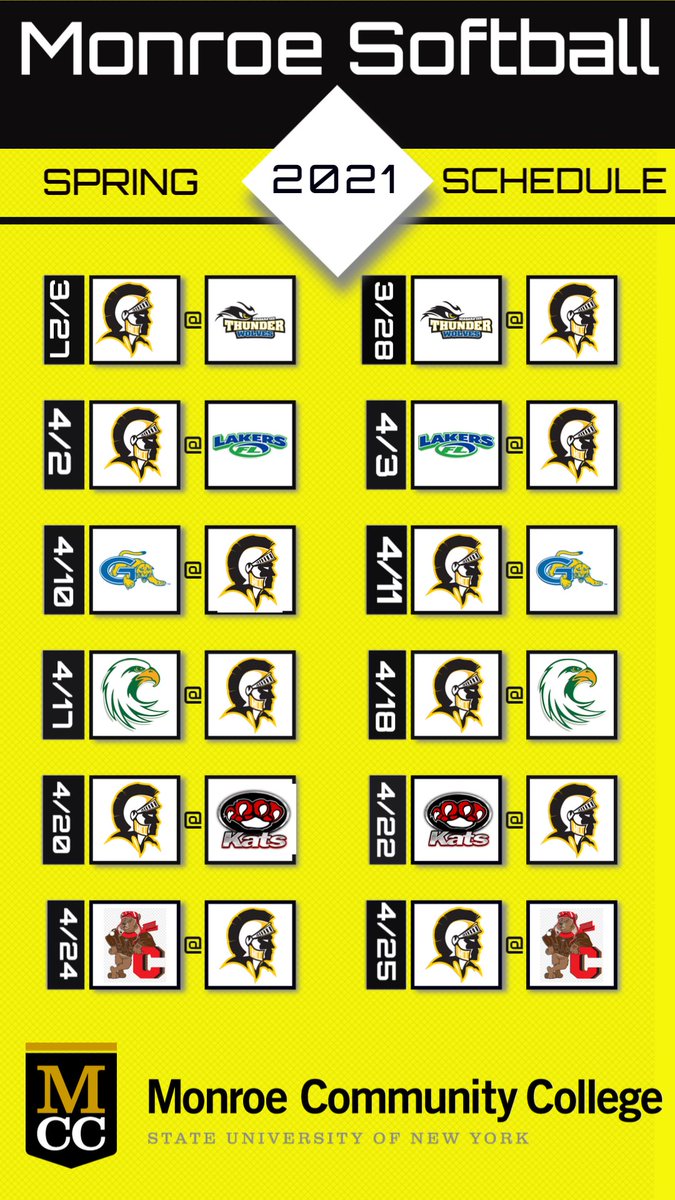 Spring schedule is out!!! 27 days till game time