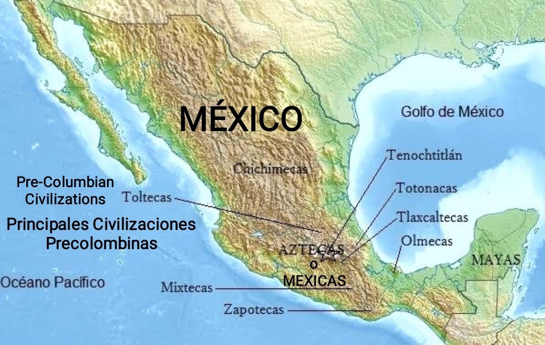 SilviaP81452970's tweet photo. "Great Indigenous Civilizations of the Americas" "MÉXICO"
Principales Civilizaciones Precolombinas de México #culturasprehispanicas #historia #history #earlycivilizations #america #americas #art
https://t.co/HtJf49OznP
https://t.co/8WMg9L89bE
https://t.co/HG3iAocH4t https://t.co/vUpfQp0Kwd
