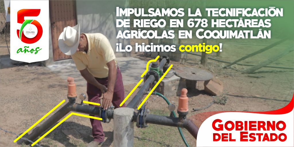 nachoperaltacol's tweet photo. Apoyamos a productores del campo en Coquimatlán para eficientar el uso del agua y fertilizantes en sus cultivos y obtener así productos de mayor calidad. 

#LoHicimosContigo #5Años https://t.co/XneiD1cjo8