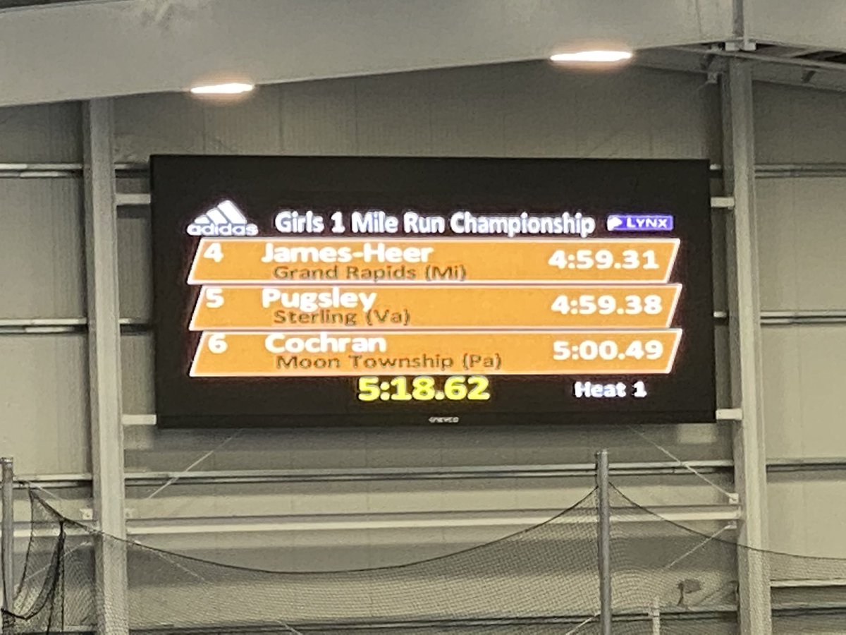 pvi_track's tweet photo. Congratulations to sophomore, Lia Pugsley, who finished 22nd in the mile at Adidas Indoor Nationals with a huge PR of 4:59.38! 🖤💛🐾🎉🏃🏼‍♀️💪🏻🔥 @pvisports @PVIPantherXC  @PaulVICatholic @cpugsley #TeamPVI  #ThisGirlisonFire https://t.co/9kEmZFYSzj