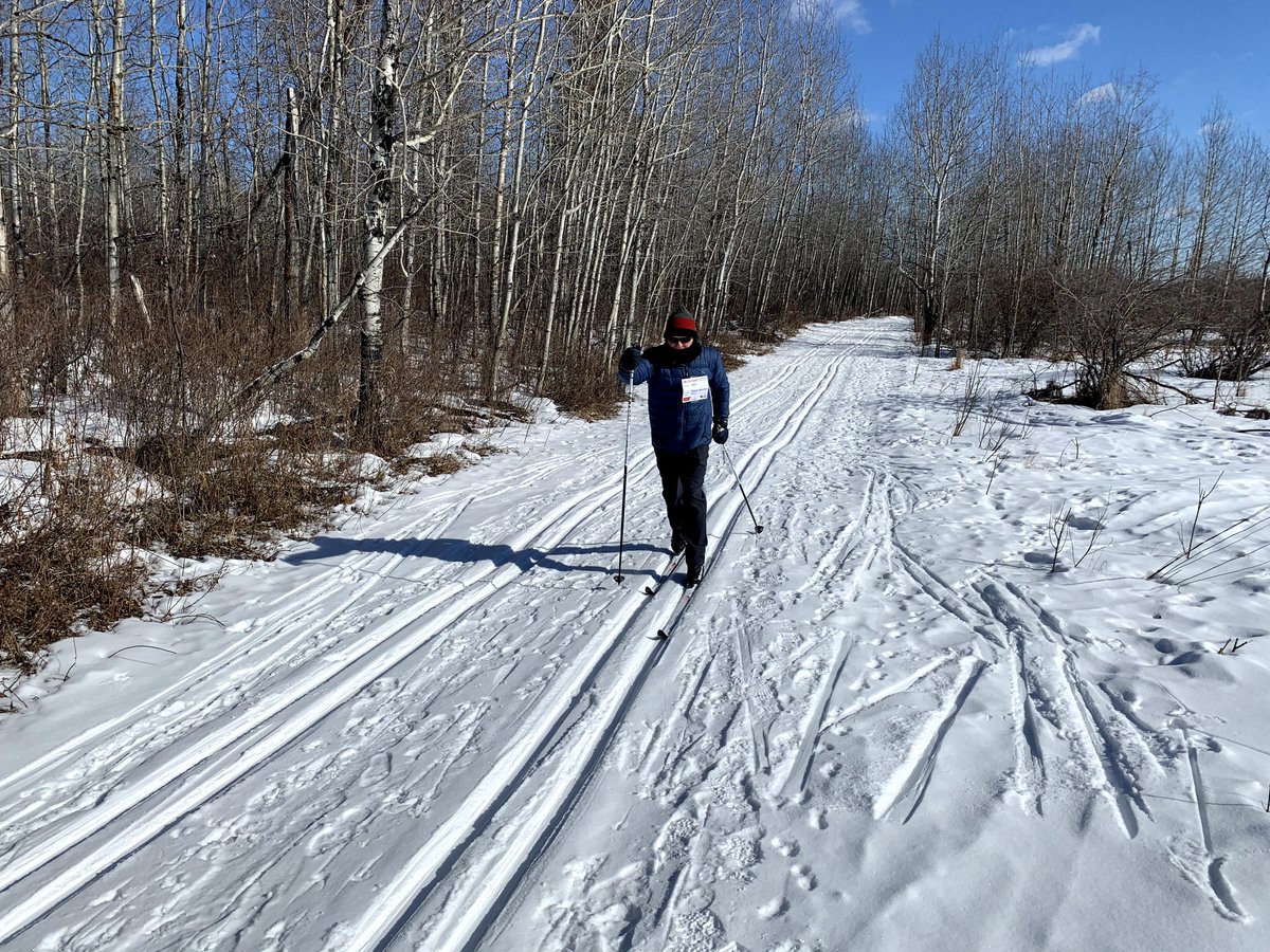eVoutchkov's tweet photo. Alex and I (bib 1987) had a lot of fun at the @canadianbirkie completing the 13km mini-Birkie course in Waskahagen near Edmonton. https://t.co/hEUJrweH5x