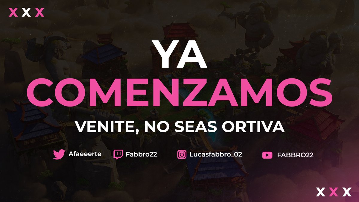 ESTAMOS EN VIVOO!!!!🔥🔥😜

12 HORAS FINAL DE TEMPORADA - ANABAN, BAD BUNNY, AIRSURFER, BALE, BAG, FRAMSITO, ALEE, BETFAS, QASIM, ETC...!!!👀👀🔥🙌🏻

🔄Y❤️SE AGRADECE UNA LOCURA!!!!🙏🏻

📺| TWITCH.TV/FABBRO22💜