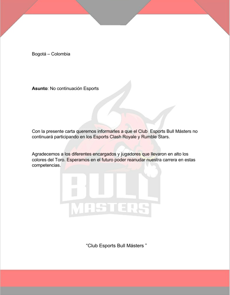 ⚠️ATENCIÓN ⚠️

No es un adiós para siempre , #GoBull ❤🐂❤