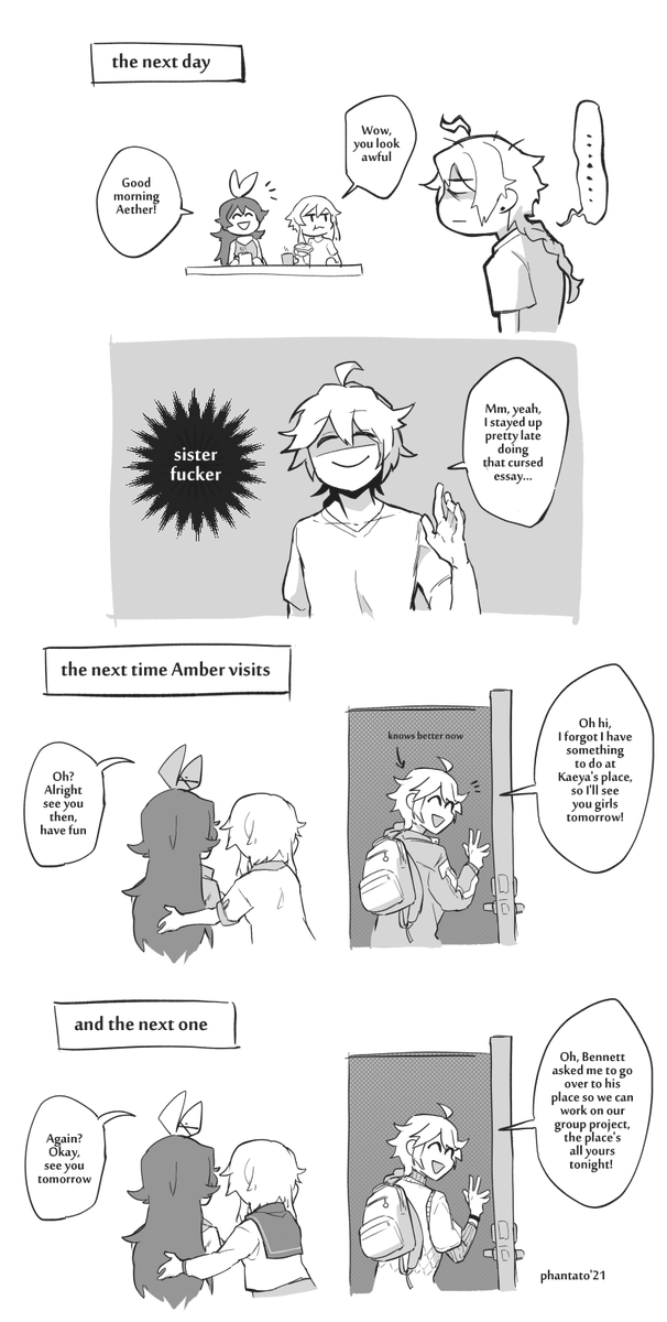 lumiamber but from aether's pov (modern au)
#GenshinImpact #原神 