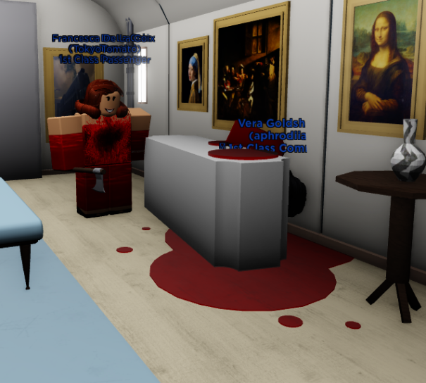 EngineEternal's tweet photo. ❄️| BEFORE THE TIME OF TWO ENGINES EVENT!

Vera Goldshire, top night car performer has been murdered out of envy and spite by her fellow 1st Class Passenger! Join our part 2 to witness a revolution, plague and the arrival of something...

Over 80 attendees!

#Roblox #Snowpiercer https://t.co/0XWvDngOEN
