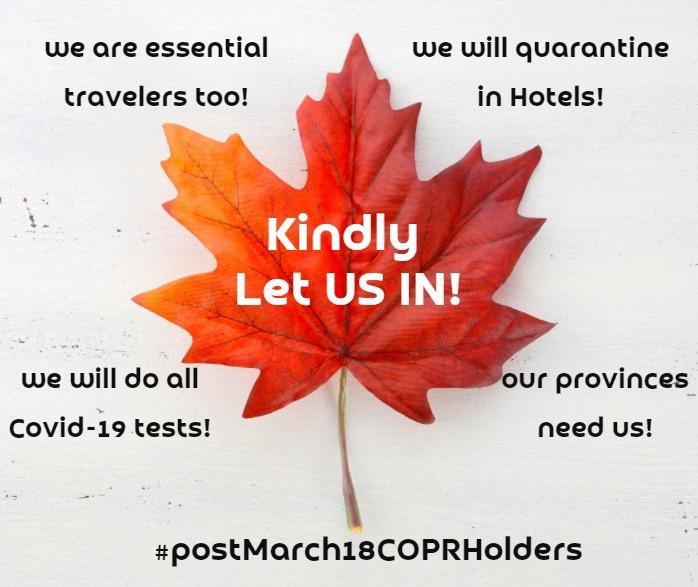 COPRPOSTMARCH18's tweet image. @JustinTrudeau @marcomendicino
Outland immigrants will contribute greatly to achieving the 401k immigration targets for 2021. We have our immigrant visas, you just need to allow us land in the country.
#Free_COPR_Post_March18
#WeWillQuarantineInHotel
#Canada_immigrationvisa