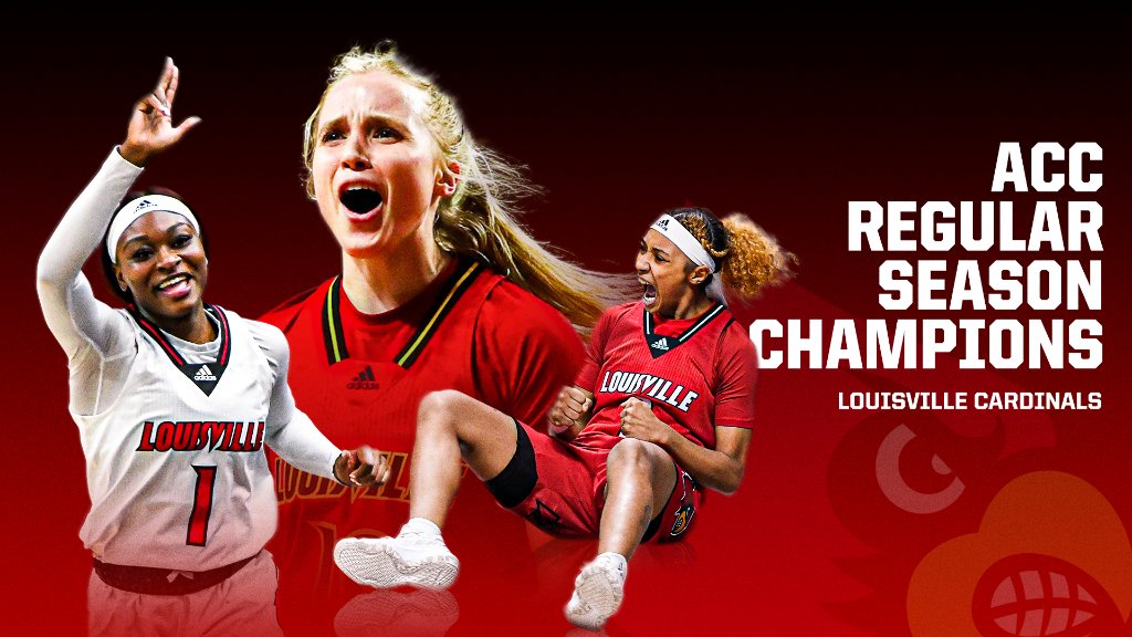 𝗖 𝗛 𝗔 𝗠 𝗣 𝗦 🏆

Make that four straight ACC regular season titles for @UofLWBB ‼️