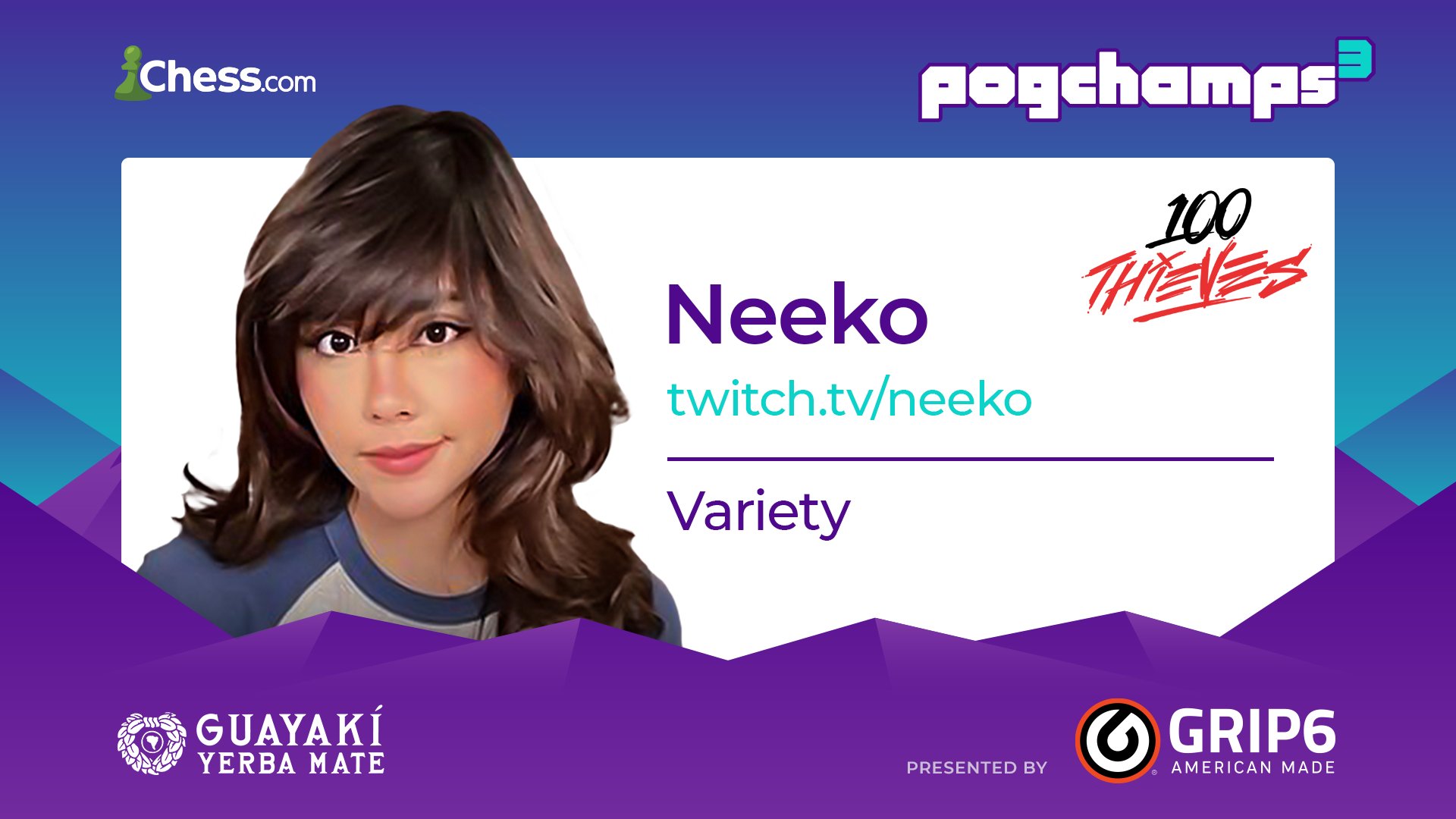 Chess.com on X: After some LIGHTS OUT play over two games, @neekolul is  you #PogChamps3 Consolation bracket Champion! Incredible play, Neeko!  @100Thieves  / X