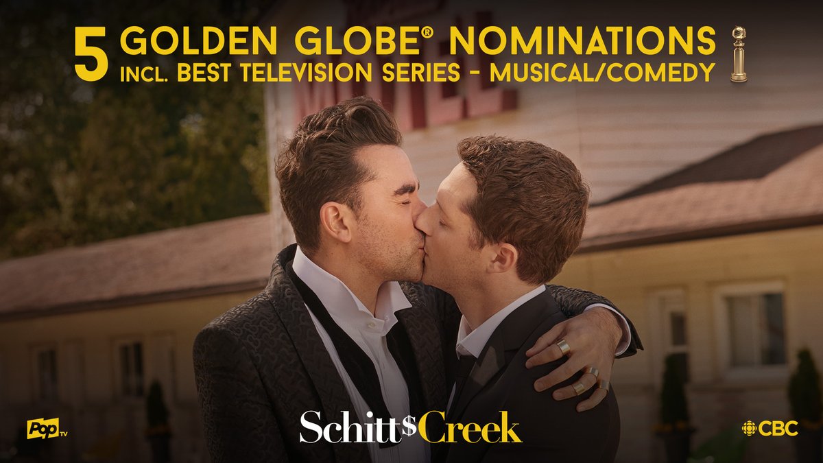 .@SchittsCreek, your @CBCRadioCanada family is proudly cheering you on!
#GoldenGlobes2021 https://t.co/JwwykTwZhT
