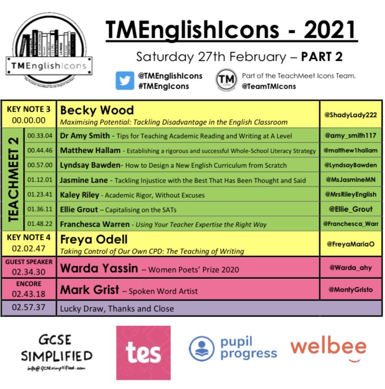 *FREE* unlimited recording access! 

Part 1: bigmarker.com/teachmeeticons…

Part 2: bigmarker.com/teachmeeticons…

We are still uploading some handouts, all with permissions will be included. #tmengicons 

Timestamps 👇👇