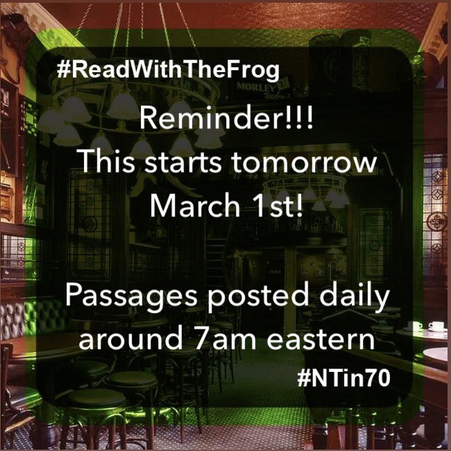 TheLordsDayFrog's tweet image. We’re almost there!!!
#ReadWithTheFrog #NTin70