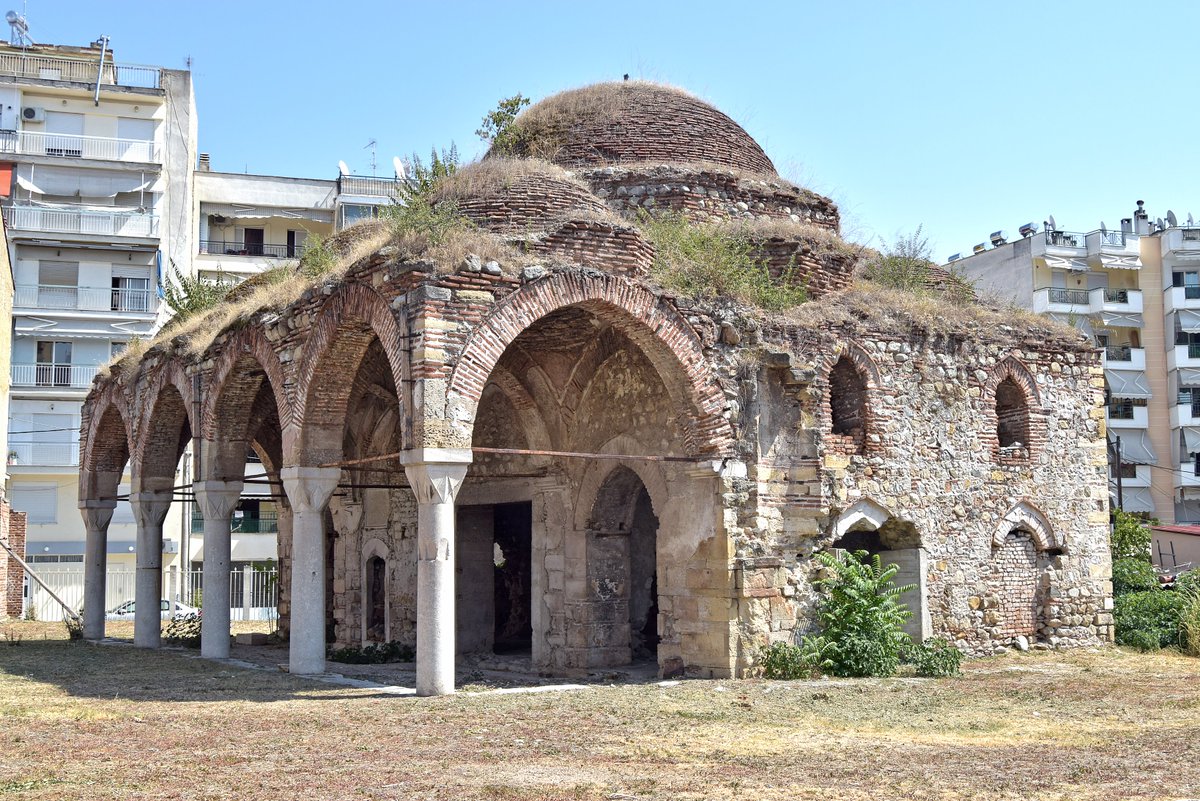 Mustafa Bey Mosque, SerezBuilt during the 2nd half of 15th Century, this mosque is attributed to 16th century Grand Vizier Koca Mustafa Paşa in some online sources, but i believe that's wrong.It was misused as a carpentry shop for many years and now is in a derelict state
