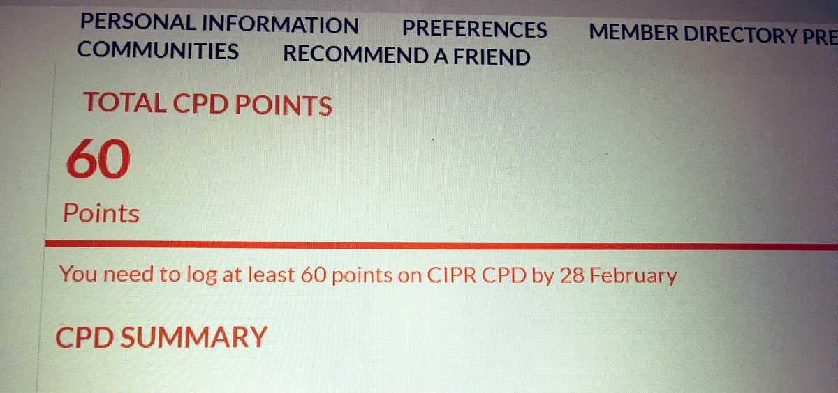 Yes! I have done a shed load of learning this year but haven’t been very good at recording it.🥴
TBH with work, home school, hardly any childcare, being knackered all the time, I nearly didn’t bother but I’m glad I did. Anyone else even closer to the wire than me? #CPD #CIPRLEARN