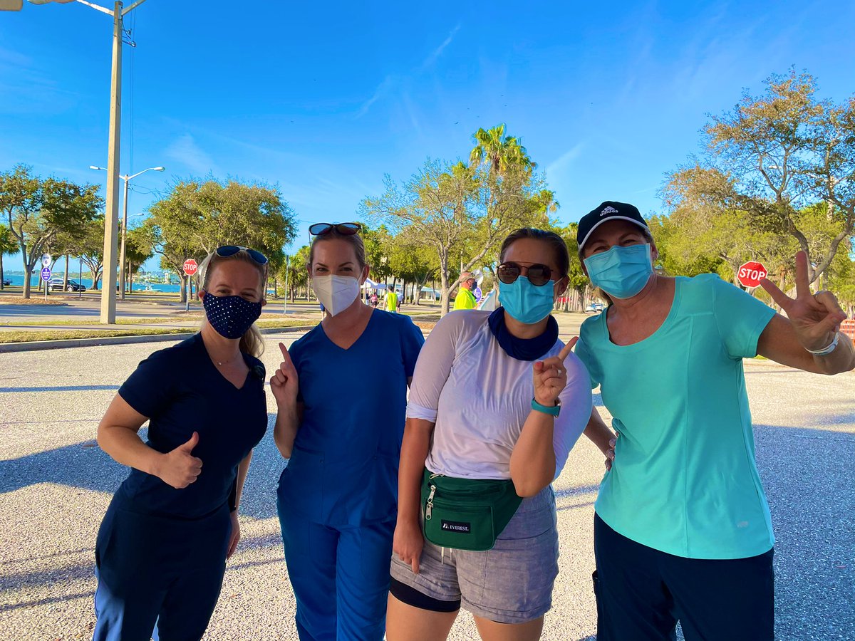 h_johnson17's tweet photo. Working with these amazing ladies to get folks vaccinated was the biggest treat. y’all better be there for dose two!
@SRQCountyGov, #MayorBrody, #FDOH, #VanWezel & everyone else involved did an incredible job organizing this clinic. Seriously amazing.
#COVIDVaccine https://t.co/iGd7wxfrrv