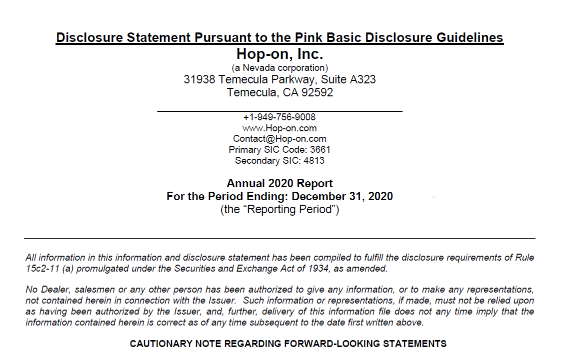 HPNN's tweet photo. $HPNN update: 2020 Annual Report was filed not on new Pink Basic Disclosure Guidelines. That is my mistake. New report better format, meeting with legal before I upload tomorrow it &amp; should take at least 3 days for the OTC to approve. Its a fight with the MM. They started it! https://t.co/Yb5lPbl94s