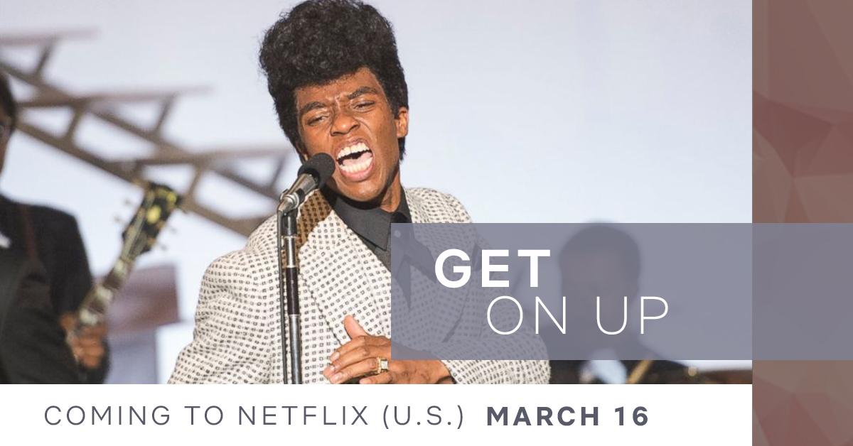 So many legends came together to showcase James Brown’s life & legacy in this one🕺🏽 #GetOnUp is coming to Netflix on March 16