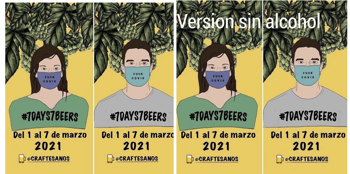 Mañana empezamos #7days7beers de cuál soy miembro <a href="/craftesanos/">Craftesanos</a>  , edición  sin para mi este año