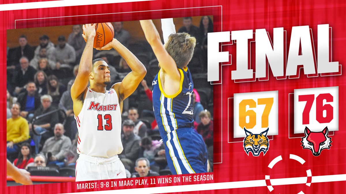 POST GAME STATS 📈 #GoRedFoxes ♦️ Ricardo Wright: 13 pts, 7 reb, 3 3-ptrs ♦️ Jordan Jones: 10 pts, 3 reb ♦️ Raheim Sullivan: 10 pts, 4-6 FGs ♦️ #Marist: 44 percent shooting, 24-10 edge in points in the paint