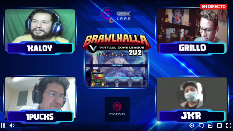 GeekLaak's tweet photo. Con grandes regalos y sorpresas llegamos al final de este gran torneo 2v2 de #Brawlhalla #VirtualZoneLeague Los esperamos con las mejores noticias de la cultura Geek el minuto a minuto en los próximos torneos.

@V1rtualZon3

@BigKaloy

@UbisoftLatam

@ScorpionMarvo https://t.co/8FVnABM1wk
