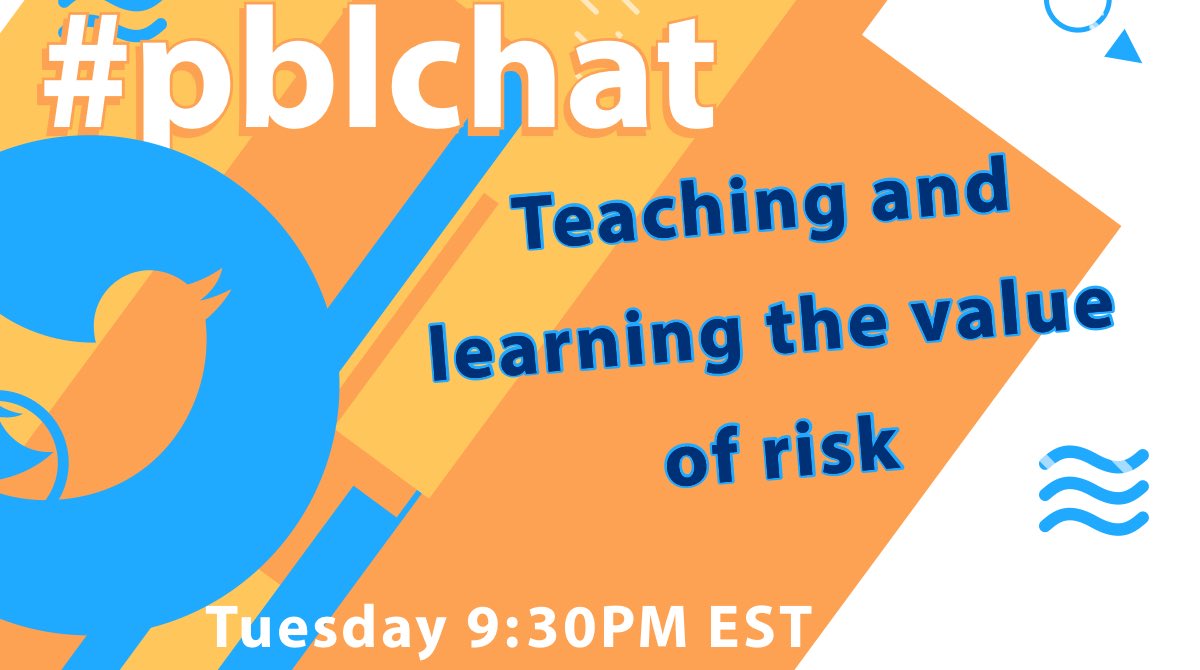 LeahRossHenry's tweet photo. #pblchat Tuesday this week: risk
@maggieleemchugh is guest host
Be there! #teachertwitter #edchat https://t.co/WcyjteehQP
