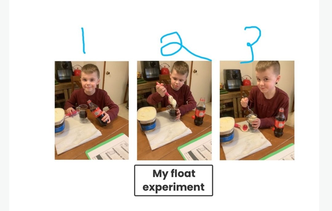 JohnsonsJuniors's tweet photo. Day 2 of COVID at home Science experiments and receiving fun peeks into my students' home learning! Who knew that dissolving matter was so fun? Thank you Seesaw and Mr. E! Makes me soo happy! #DeliciousScience @macneillrps @RegPublicSchool @Seesaw https://t.co/FS3VeSZE31