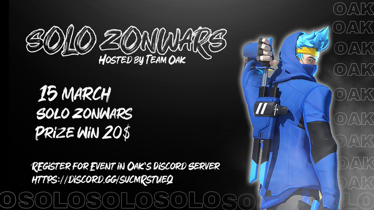 OAKTeam1's tweet photo. We are very proud to announce our big OAK cup!
It’s will be in solo zone war. 45 registration required ( pc and console!) 
The registation will be close the 12march 👀
Btw we will stream on twitch https://t.co/DJI7DmAUAS