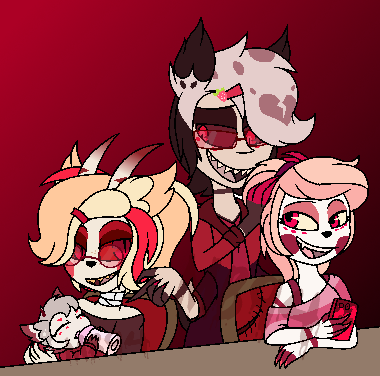 QueenXionXIV's tweet image. The Magne Siblings🦌💗🕷️💗🍎

Damien, Chester, Alice and Matilda

Speedpaint~ youtube.com/watch?v=6X6zrK…

#HazbinHotel #ocs #HazbinHotelFanart 
#Charlastor #radiodust #charliedust #nextgen #speedpaint