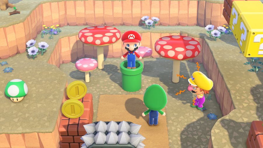 あつまれ どうぶつの森 夢の マリオ家具 がオーダー可能に どかん ワープが島づくりに革命を起こす キノコやコインも魅力的 Game Spark 国内 海外ゲーム情報サイト
