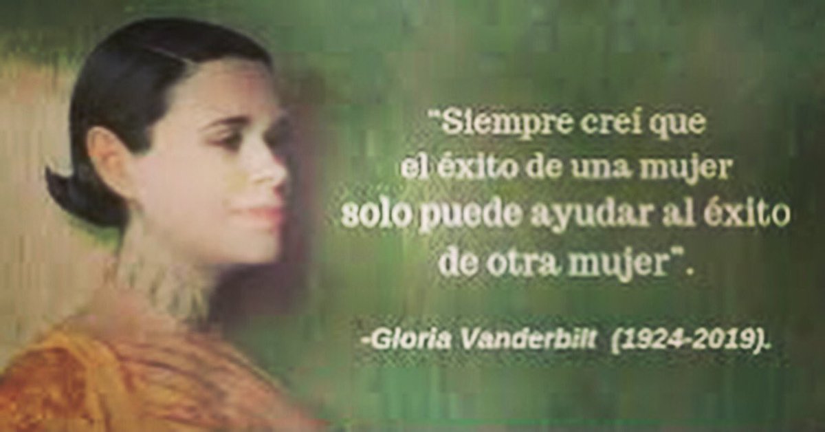 lournavarroC's tweet photo. «Siempre creí que el éxito de una mujer solo puede ayudar al éxito de otra mujer». Gloria Vanderbilt. #Empretecas #mesmujer #mujeremprendedora #empresaria #innovacion @empretecUN #MujerEmprende2021 #Mujeres https://t.co/y4Ubr15vRl