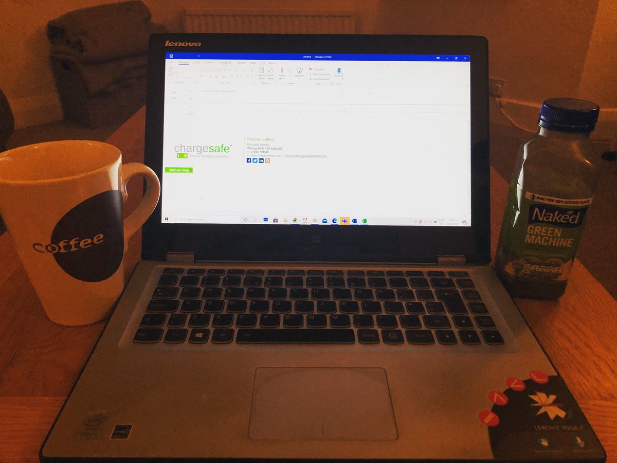 Up at 5am, coffee, sending mails by 5.30am. Early start, another busy day, but has to be done. Making 2021 a success. <a href="/ChargeSafeUK/">ChargeSafe UK</a> #easyshaveclub