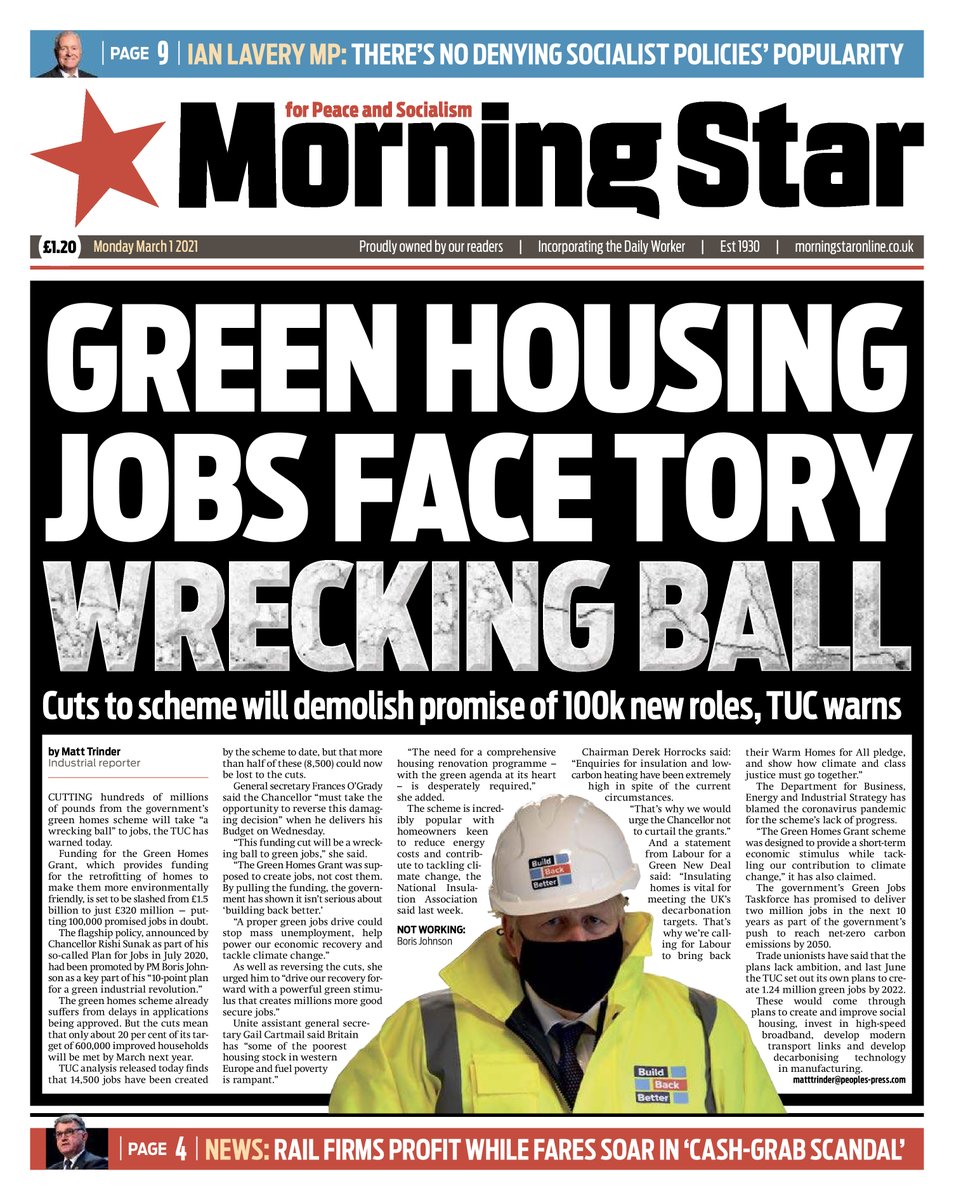 Morning Star front page bot tweet media