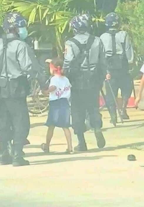 A 9-year-old boy was arrested in Myitkyina. TERRORIST JUNTA #WhatsHappeningInMyanmar #Mar1Coup