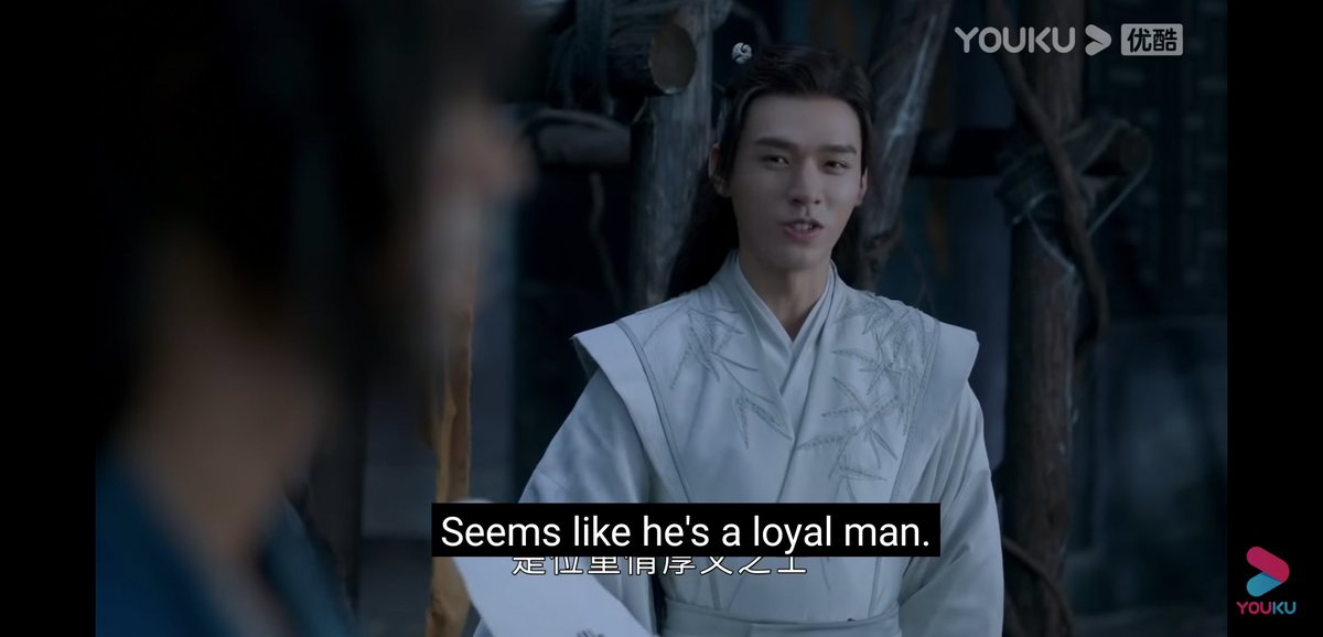 "to me, it looks like brother Zhou has such prominent and sharp bone structure, and must be a man who places much value in loyalty."
