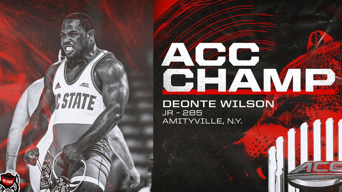 2021 ACC Champion - Jr. Deonte Wilson

It took OT, and a ride out in extra time, but Wilson keeps his undefeated record with a 2-1 OT win at heavyweight to claim his first ACC Championship!

#PackMentality // #DoubleDown