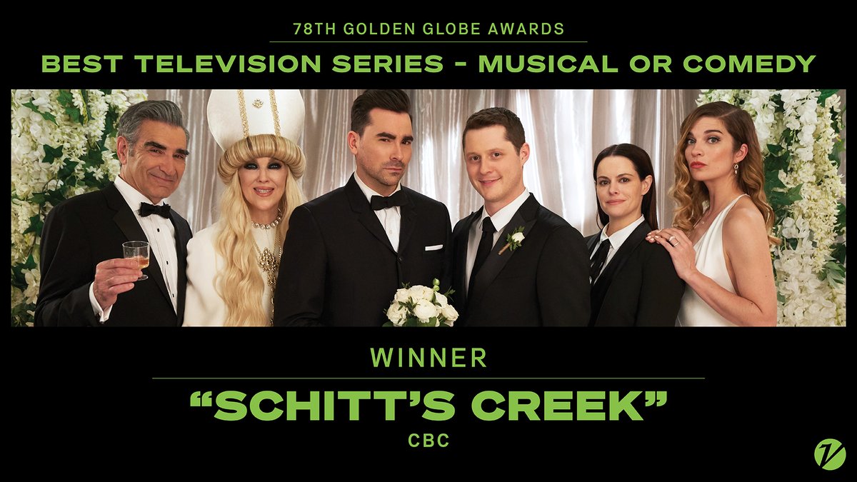 #GoldenGlobes: #SchittsCreek wins best television series, musical or comedy. bit.ly/2O6PfyO